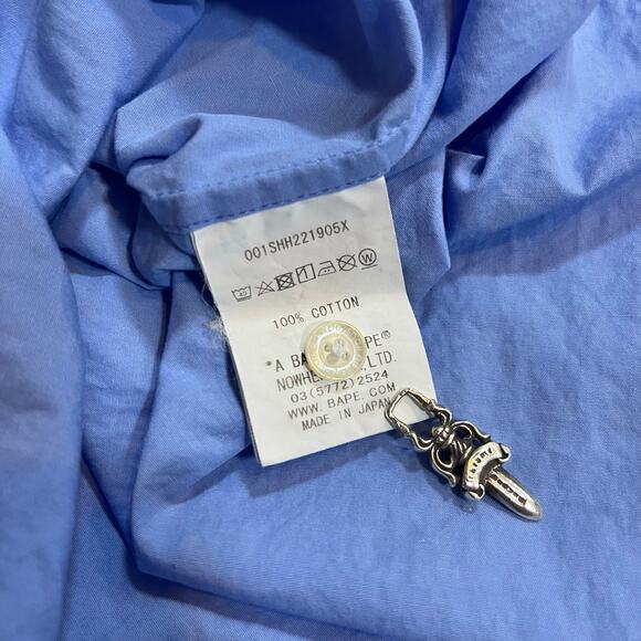 Authentic Bape x Comme Des Garçons Button Up Dress Shirt XL - Picture 5 of 6